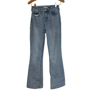 Cleo + Wolf Alpine High Rise Bootcut Stretch Jeans Light Wash Blue Denim Size 26